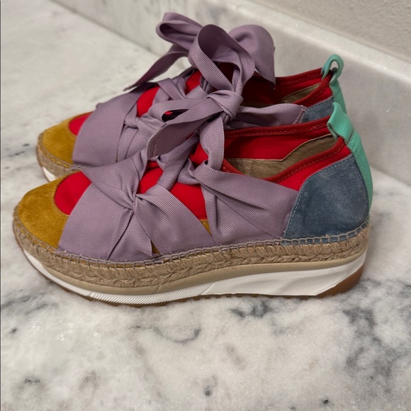 Free People Chapmin Espadrille Sneakers size 38 (8) Colorful - Picture 5 of 8